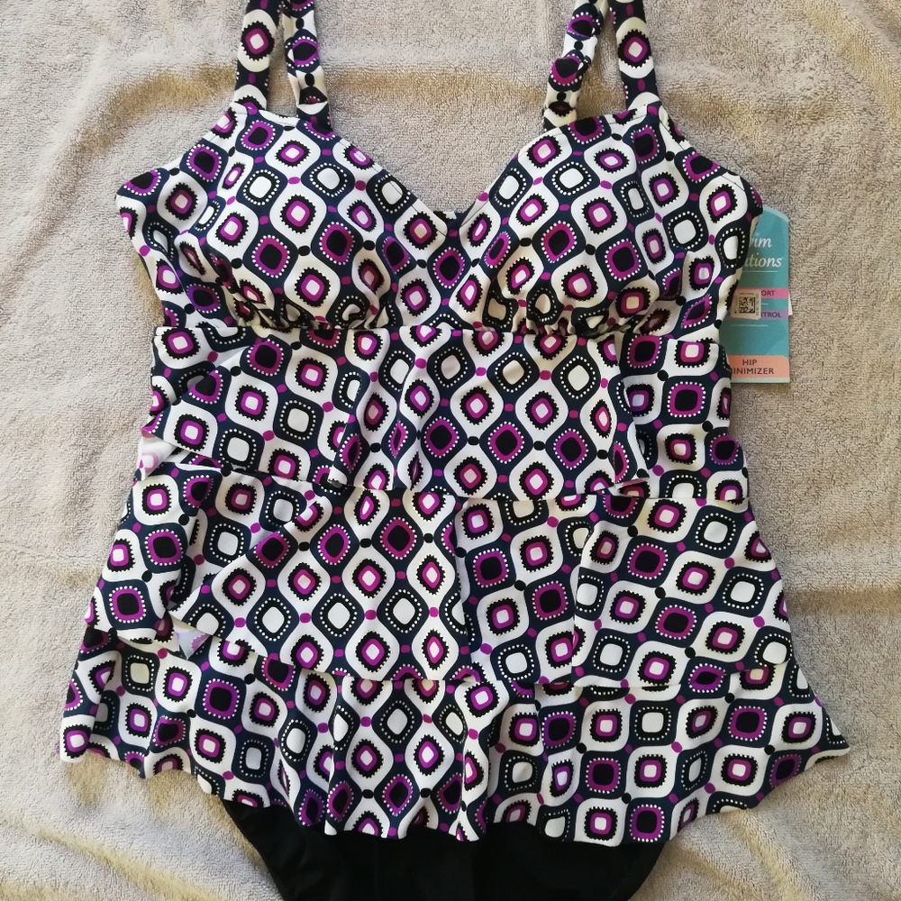 NWT Swim Solutions one-piece swimsuit